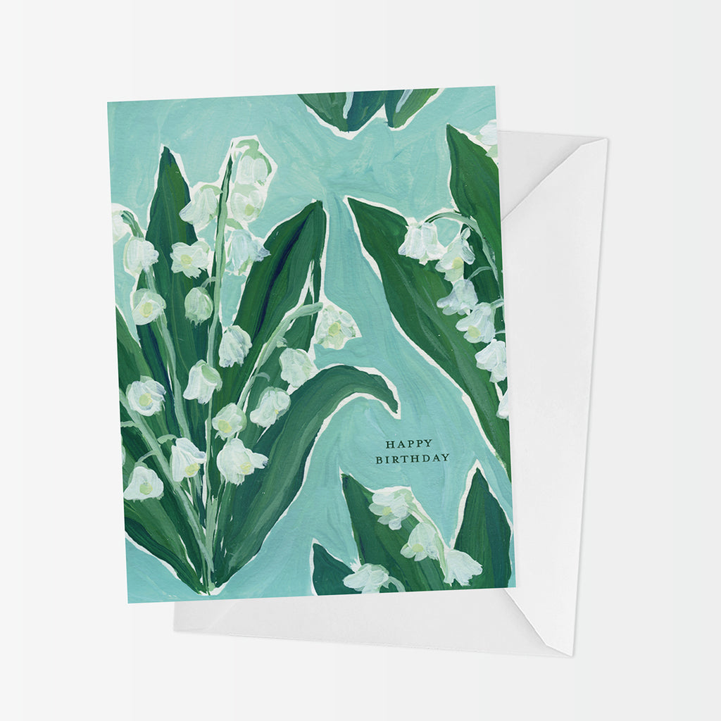 Lily of The Valley Birthday Card