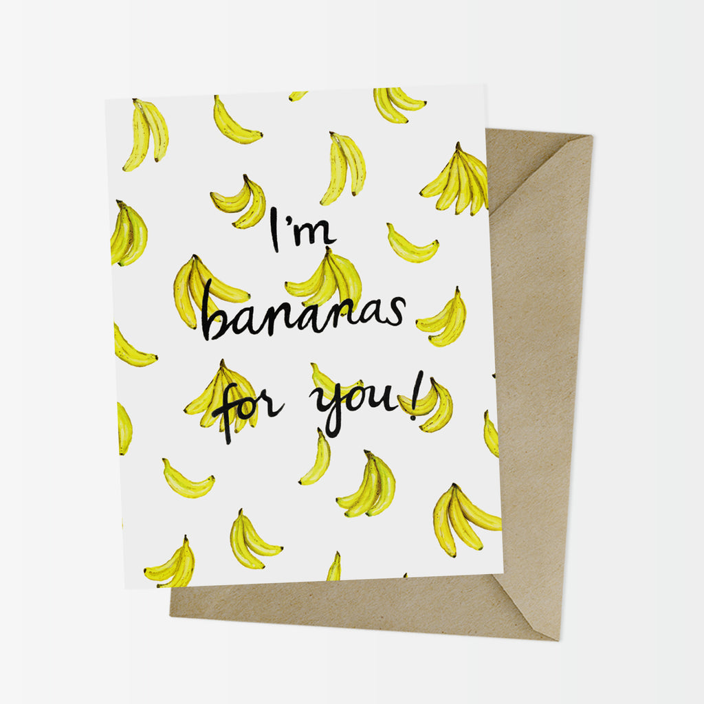Bananas For You Love & Friendship Card