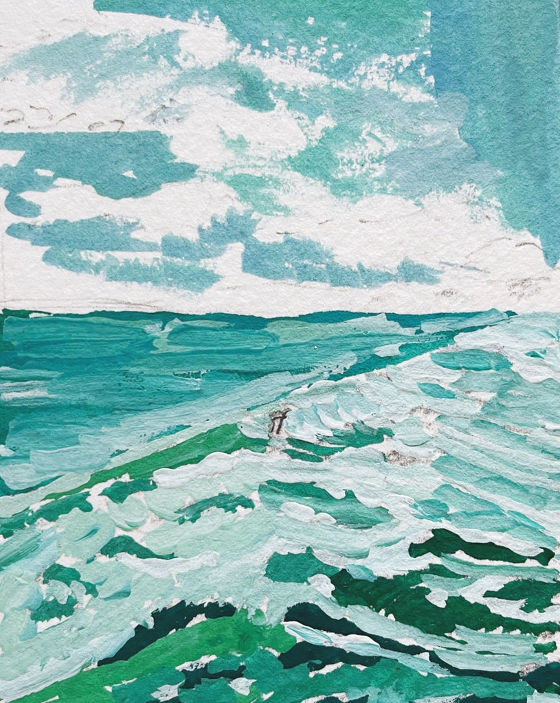 A Dream Wave IV: Tiny Seascape Painting