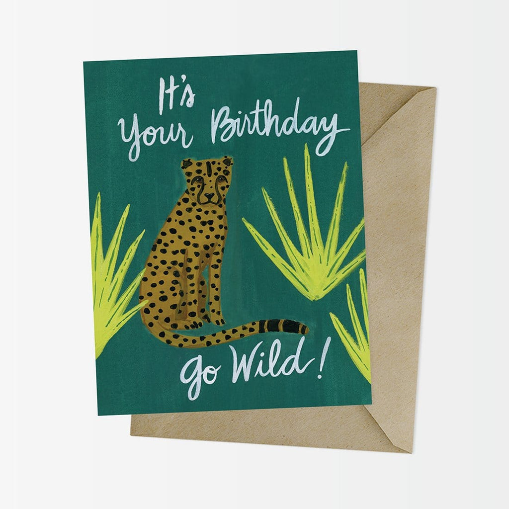 Go Wild Cheetah Birthday Card