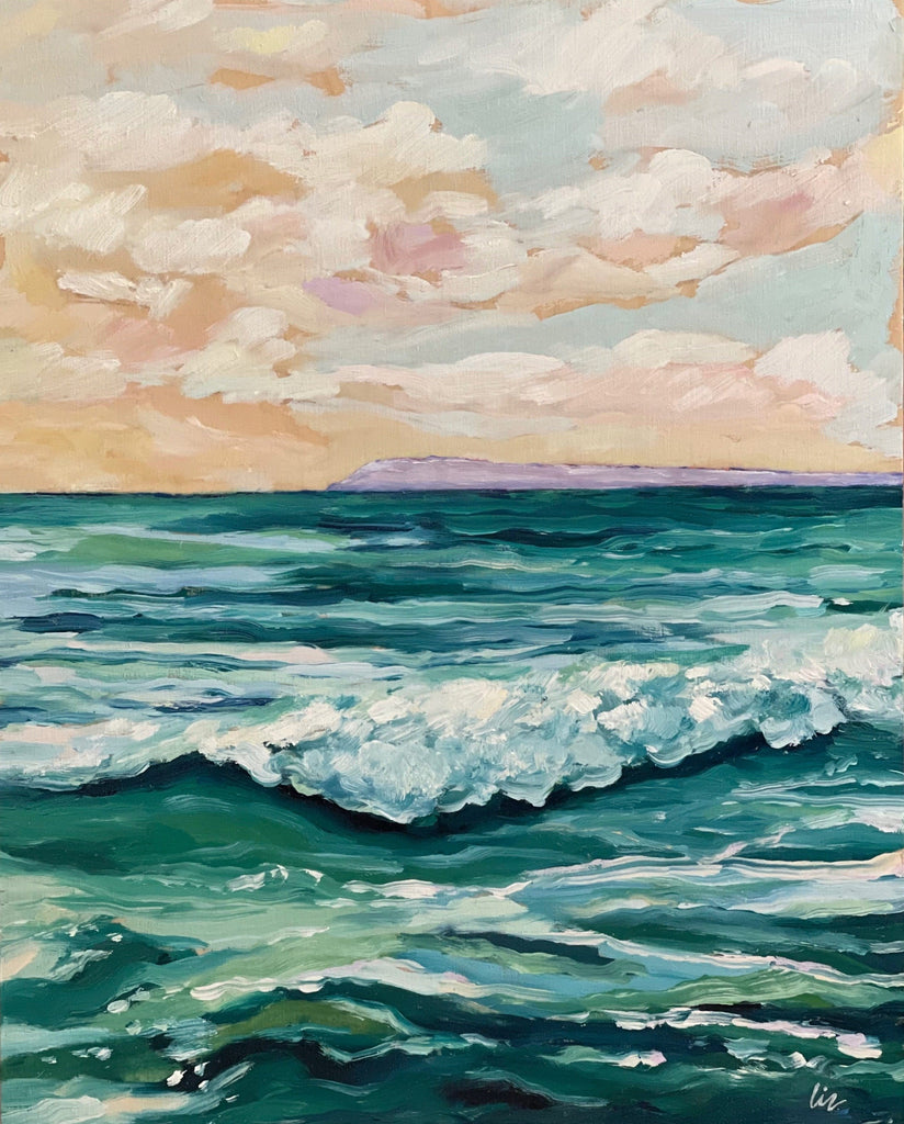 Reserved Listing for Frances :Seascape Painting