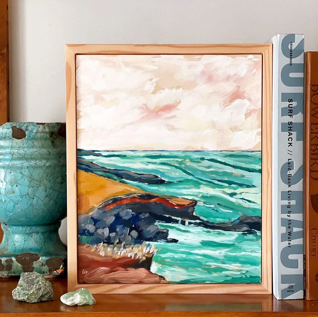 Sunset Cliffs: Seascape Painting