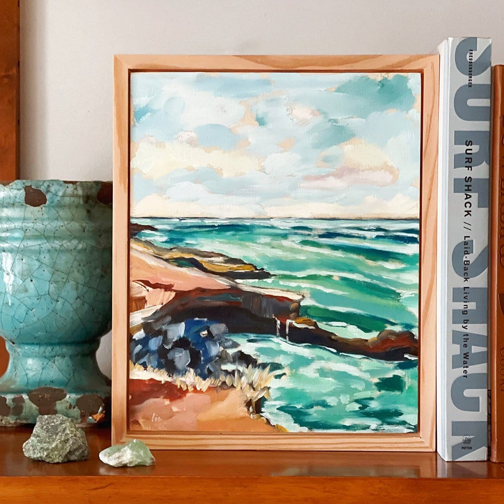 The Cliffs at High Noon : Seascape Painting