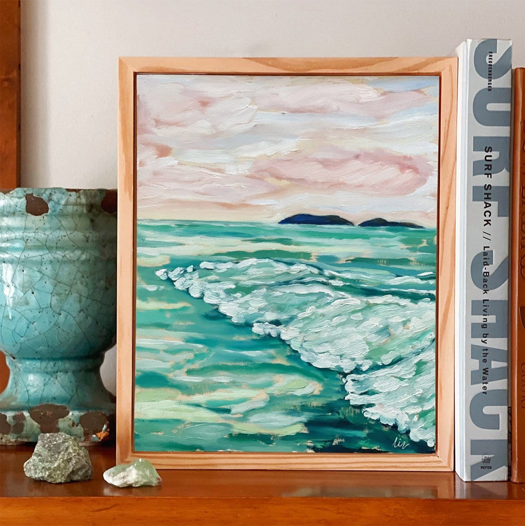 With The Clouds And The Waves II: Seascape Painting